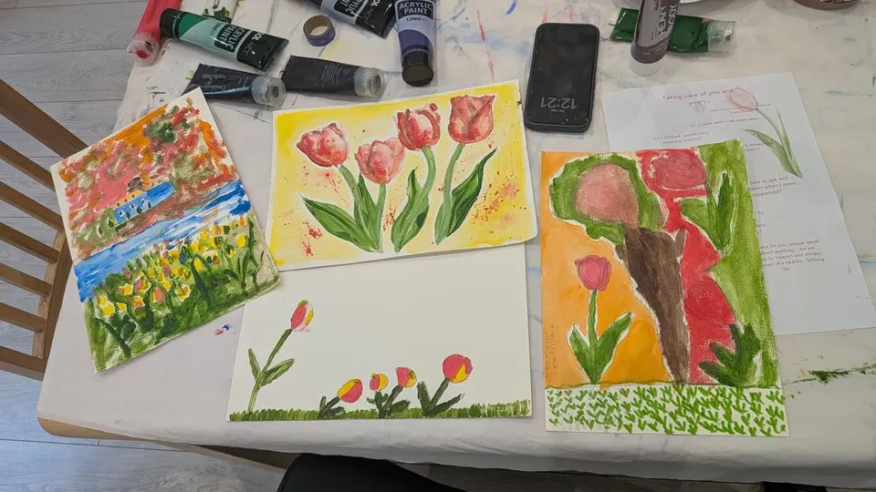 Art group at Diverse Services